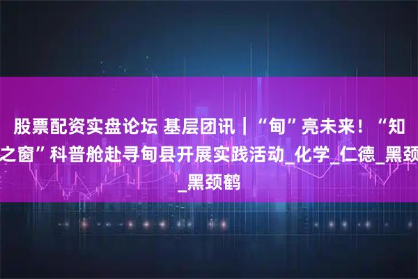 股票配资实盘论坛 基层团讯｜“甸”亮未来！“知识之窗”科普舱赴寻甸县开展实践活动_化学_仁德_黑颈鹤