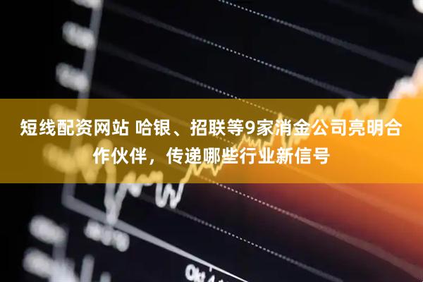 短线配资网站 哈银、招联等9家消金公司亮明合作伙伴，传递哪些行业新信号
